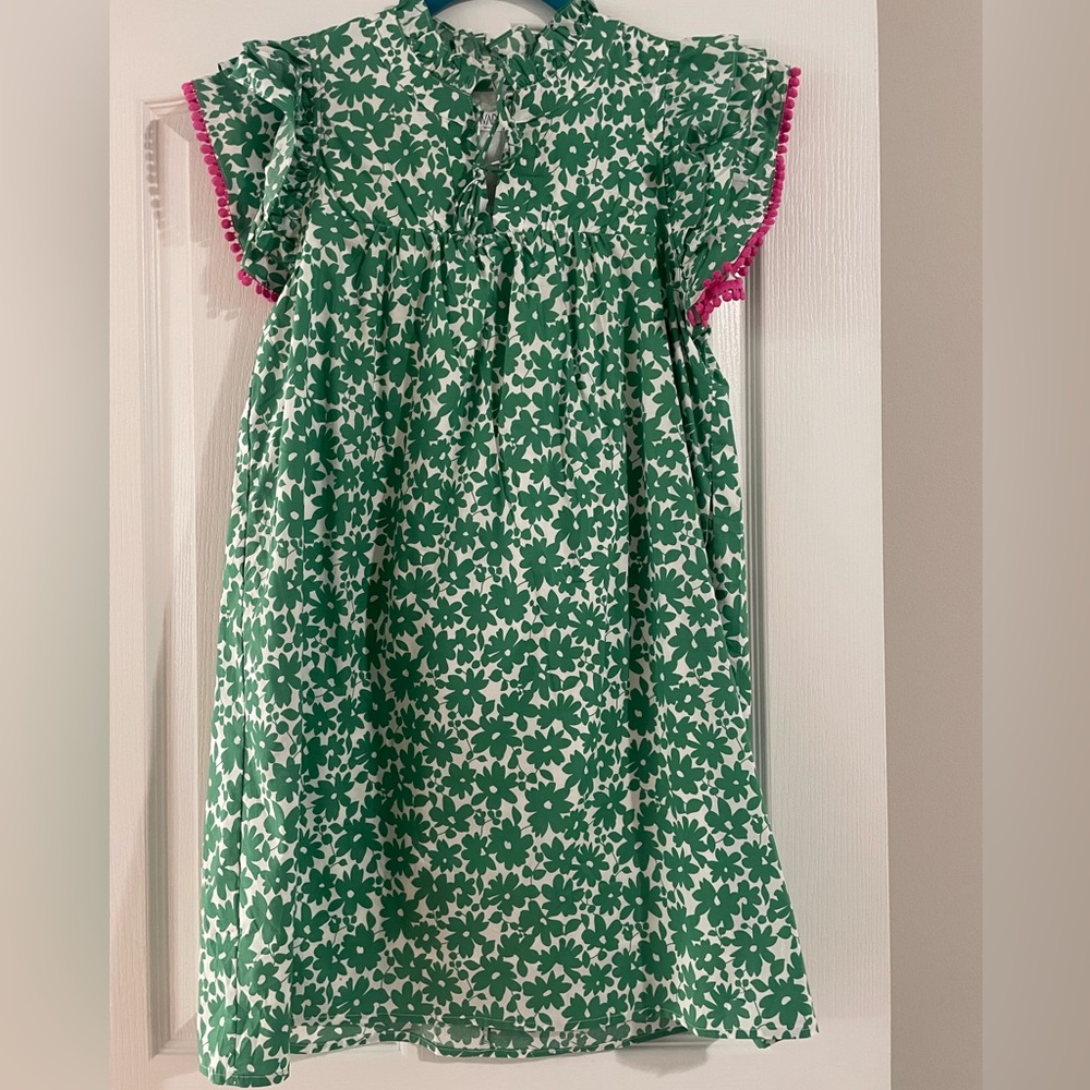 Avara green and white dress. NWT